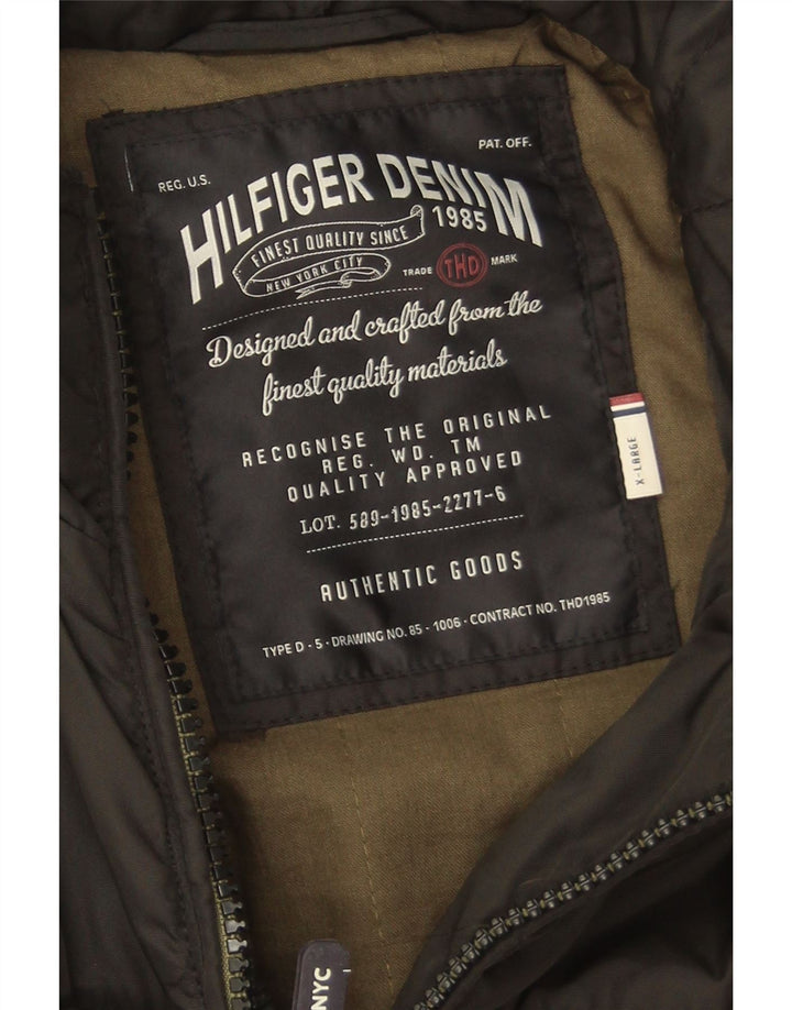Tommy Hilfiger Chaqueta utilitaria para hombre UK 42 XL Nylon negro