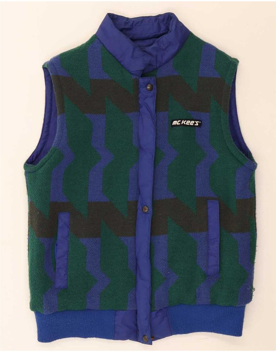 Chaleco reversible para hombre MC Kee's IT 44 XS Algodón azul