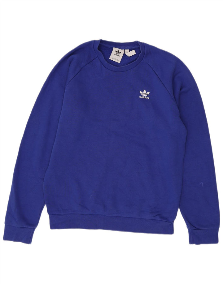 Adidas Hombre Sudadera Jumper Small Azul Algodón