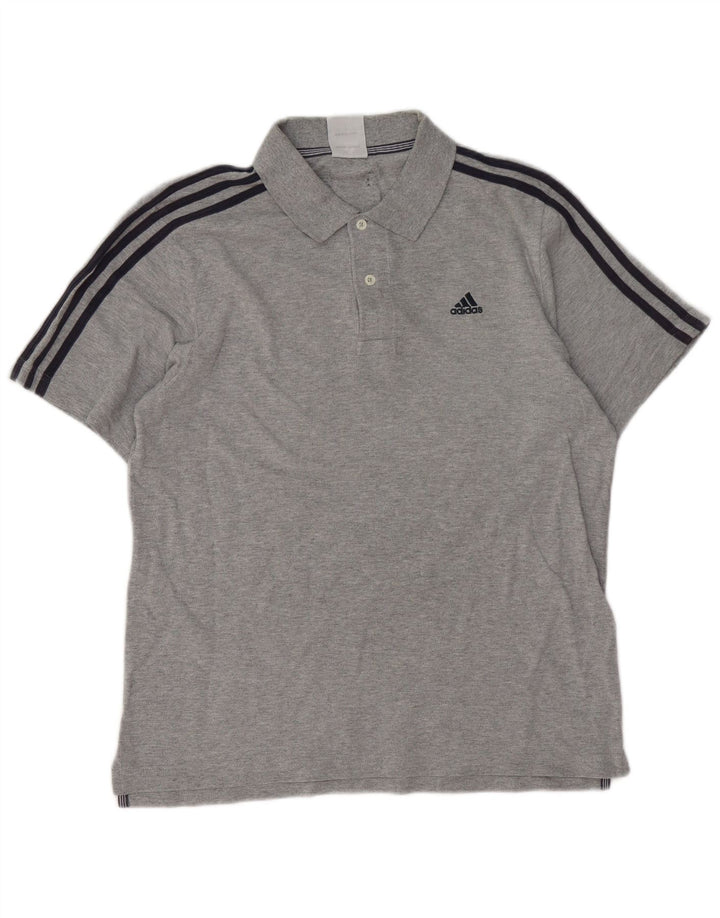 Polo ADIDAS Hombre Algodón Gris Medio