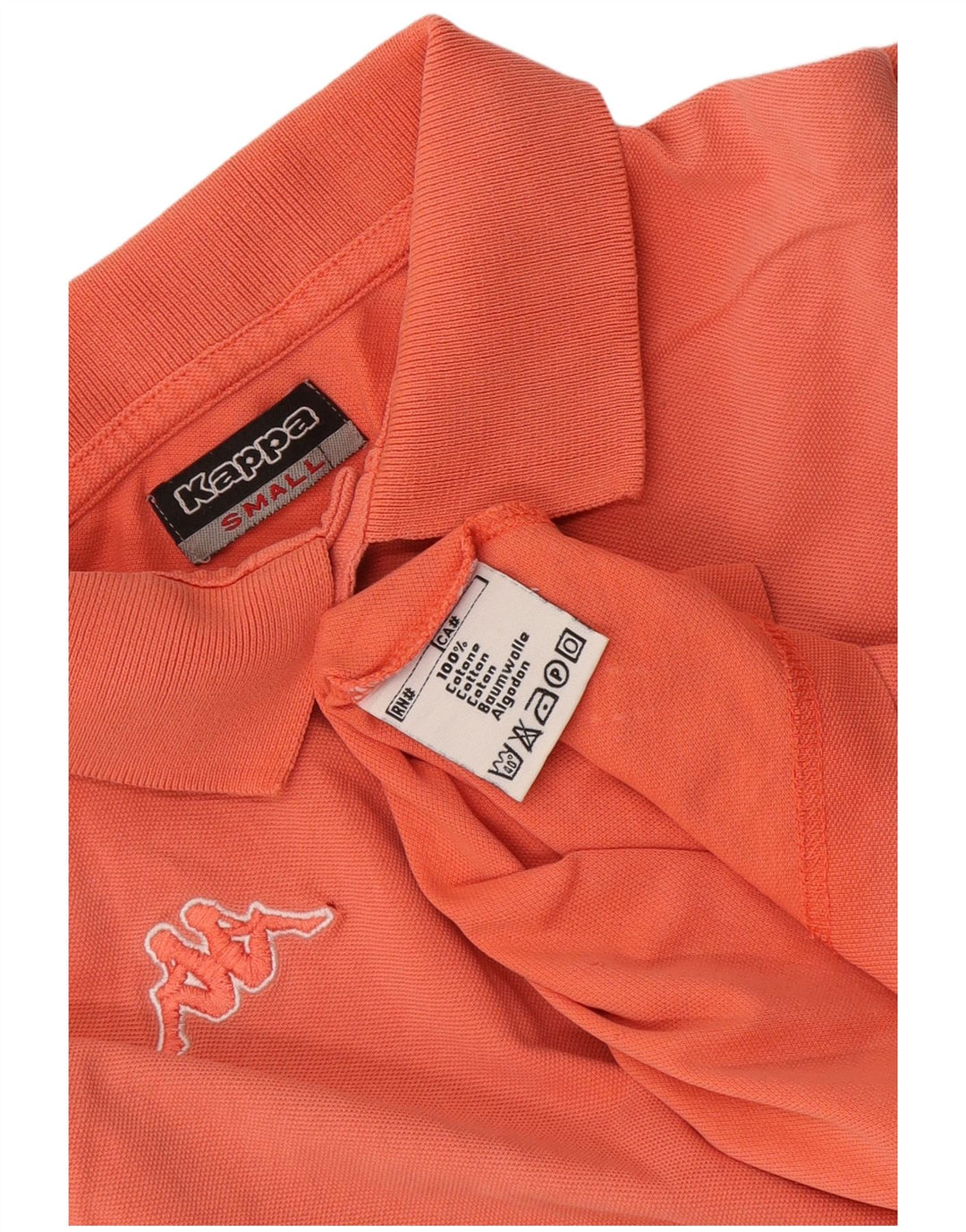 Kappa Polo Hombre Small Naranja Algodón