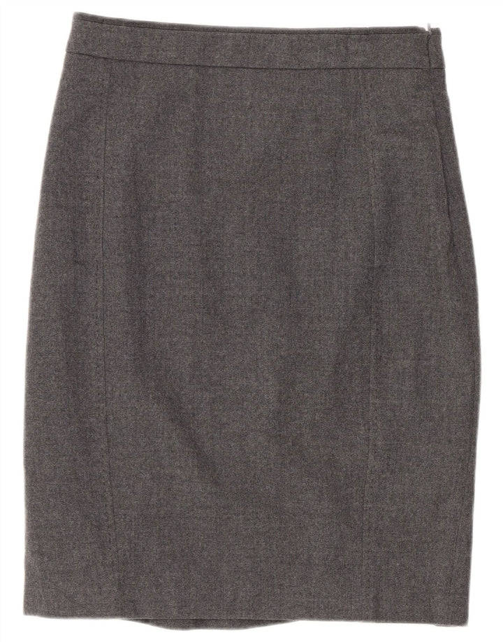 Falda lápiz para mujer de Ted Baker Talla 1 XS W26 Lana virgen gris