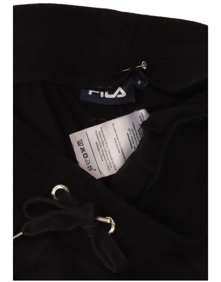 Fila Mujer Graphic Chándal Pantalones Joggers Pequeño Poliéster Negro