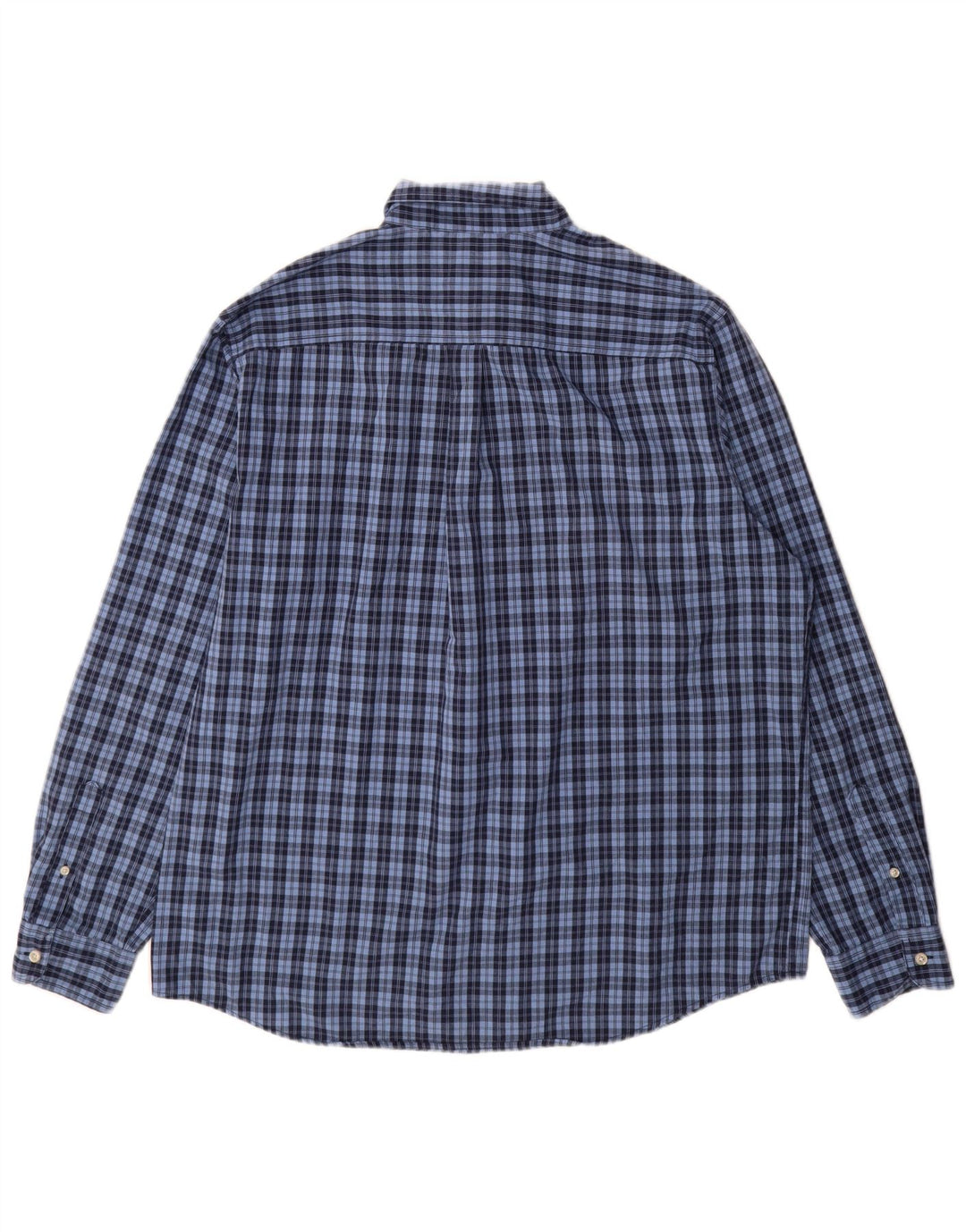 Chaps Camisa de fácil cuidado para hombre XL Algodón a cuadros azules