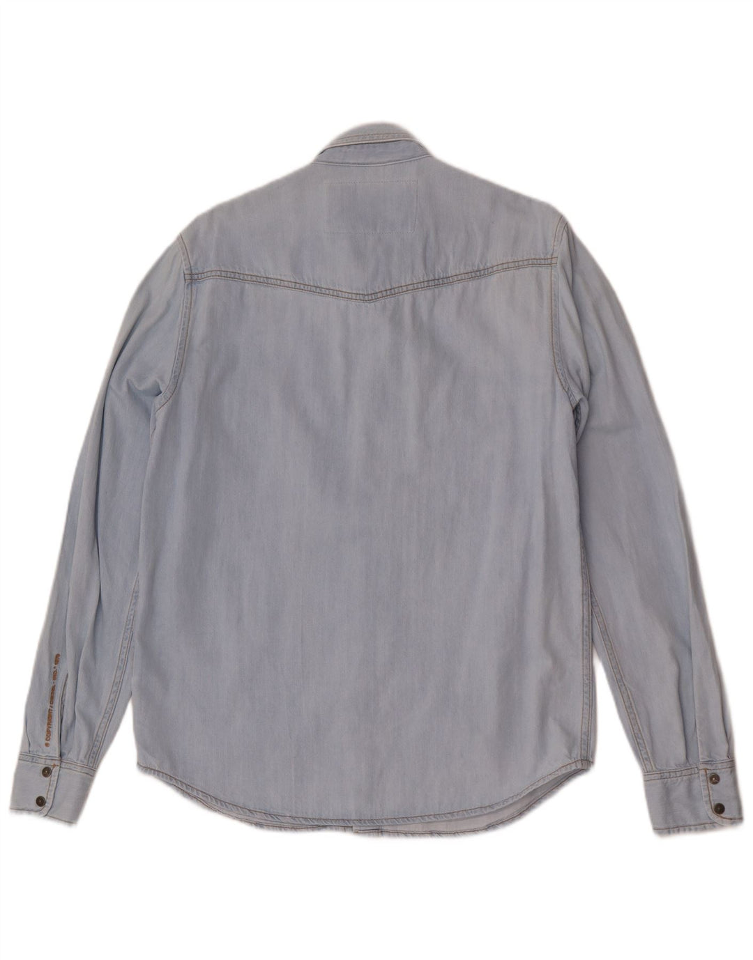 Diesel Camisa Vaquera Para Hombre Algodón Azul Grande
