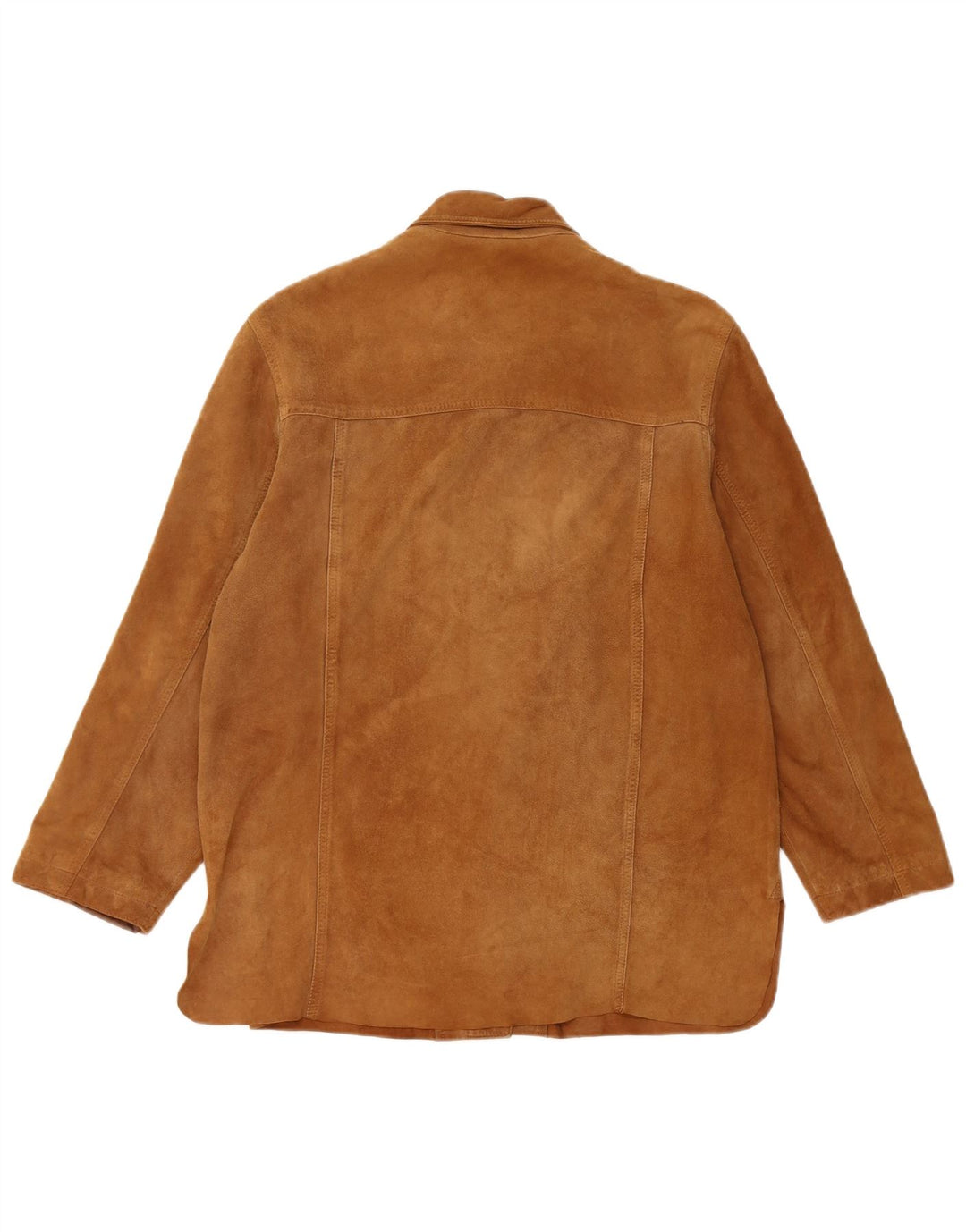 Chaqueta de ante vintage para mujer IT 42 cuero marrón medio