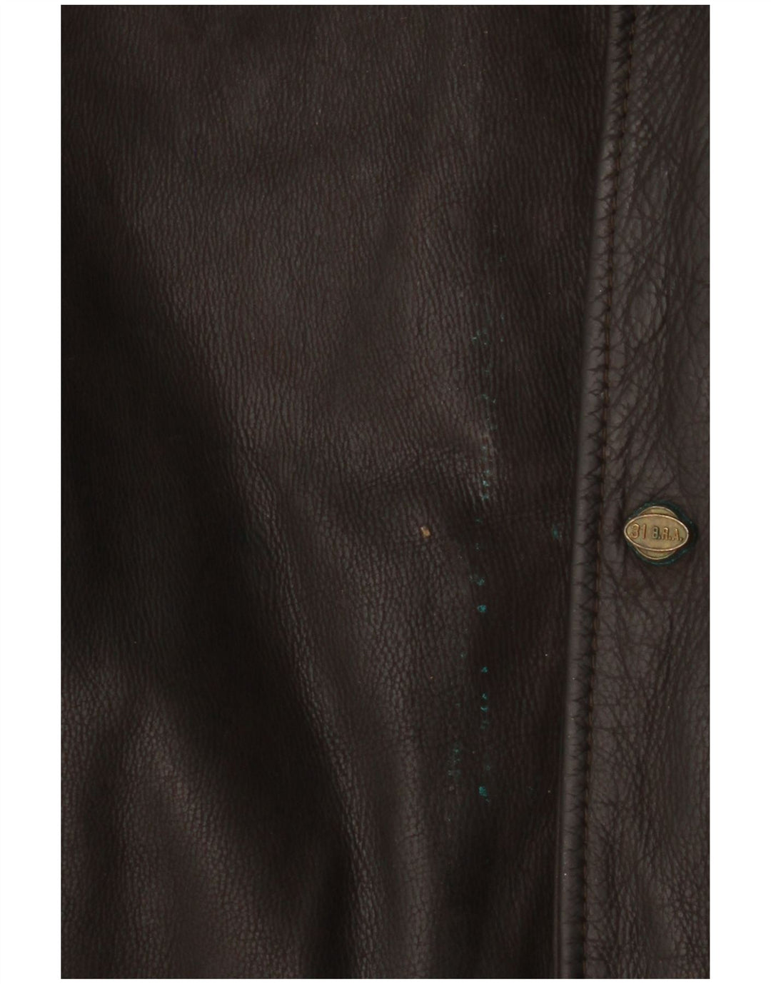 VINTAGE Chaqueta de cuero para hombre Reino Unido 42 XL Marrón