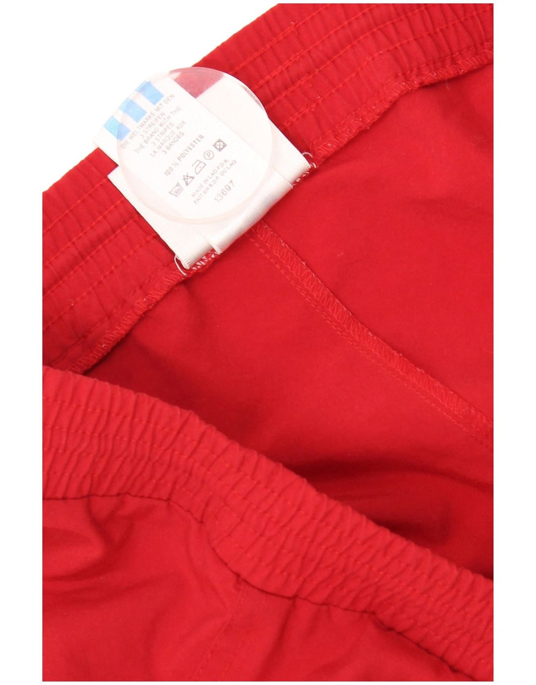 Adidas Hombre Chándal Pantalones Joggers Grande Rojo Poliéster
