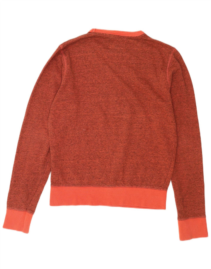 Jack & Jones Hombre Sudadera Gráfica Jumper Small De Algodón Moteado Naranja