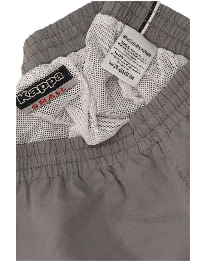 Kappa Pantalón Corto Deportivo Hombre Small Gris Poliéster