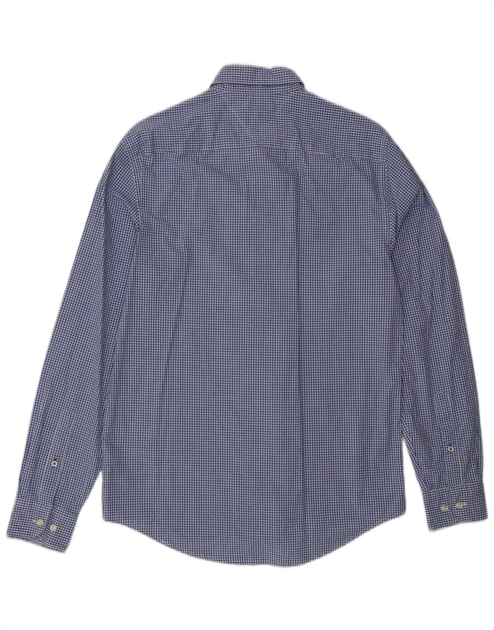 Camisa Tommy Hilfiger New York Fit de algodón a cuadros en azul medio