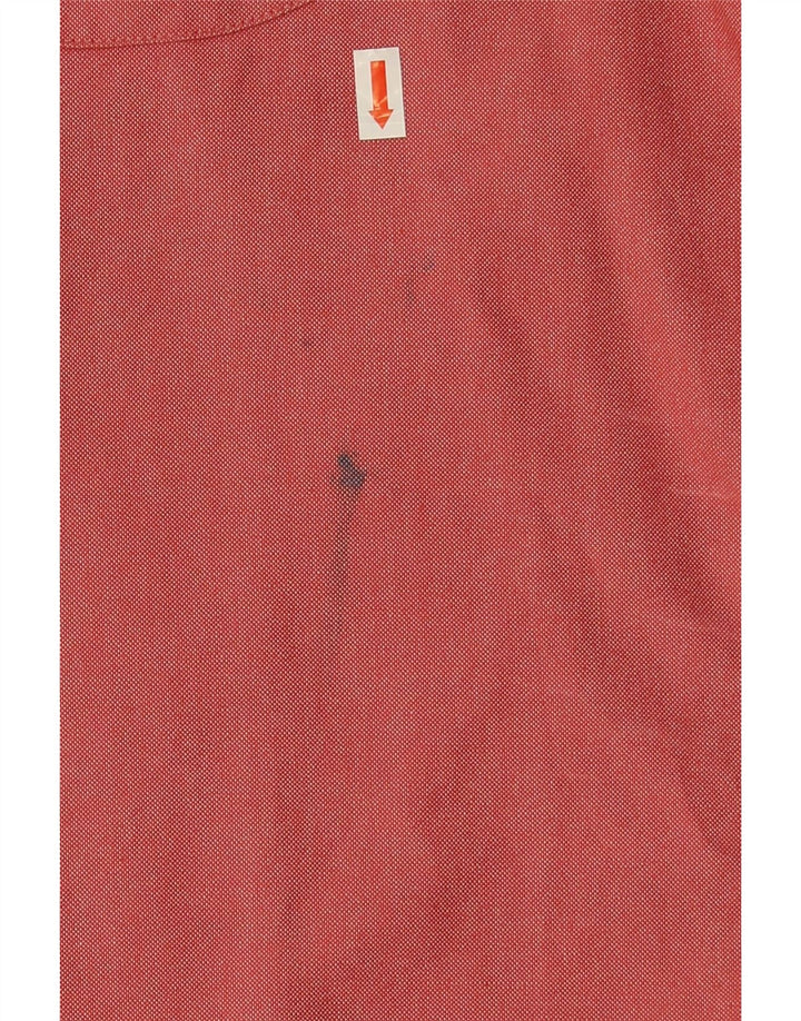 Quiksilver - Camisa de manga corta para hombre, talla grande, algodón rojo