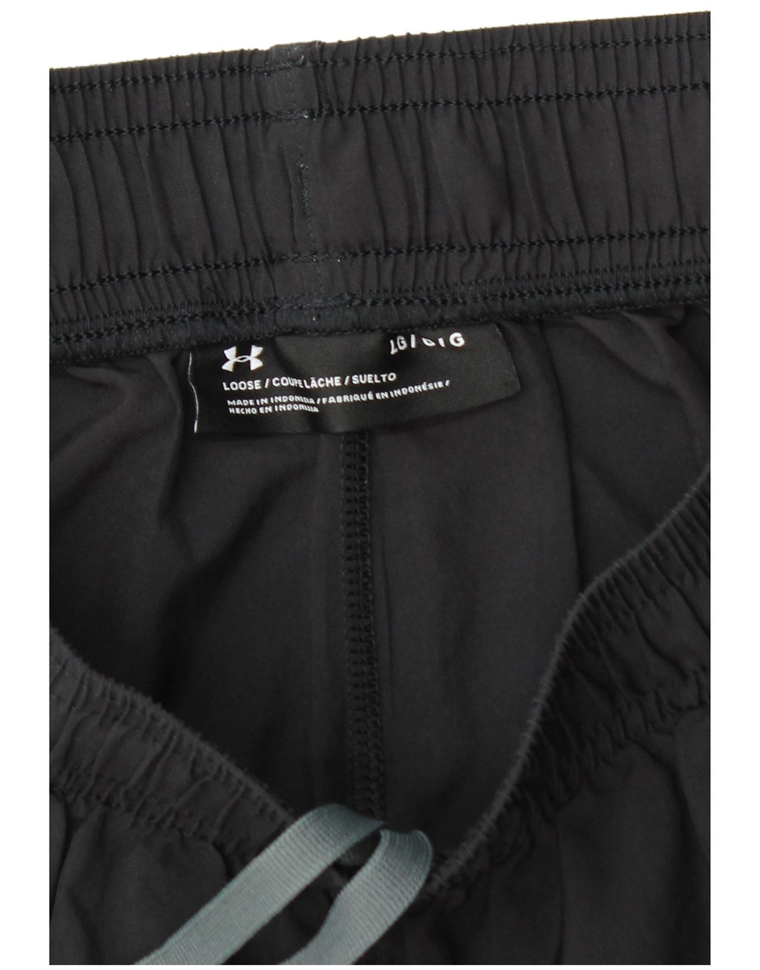 UNDER ARMOUR Pantalones cortos deportivos con gráficos para hombre, talla grande, negro