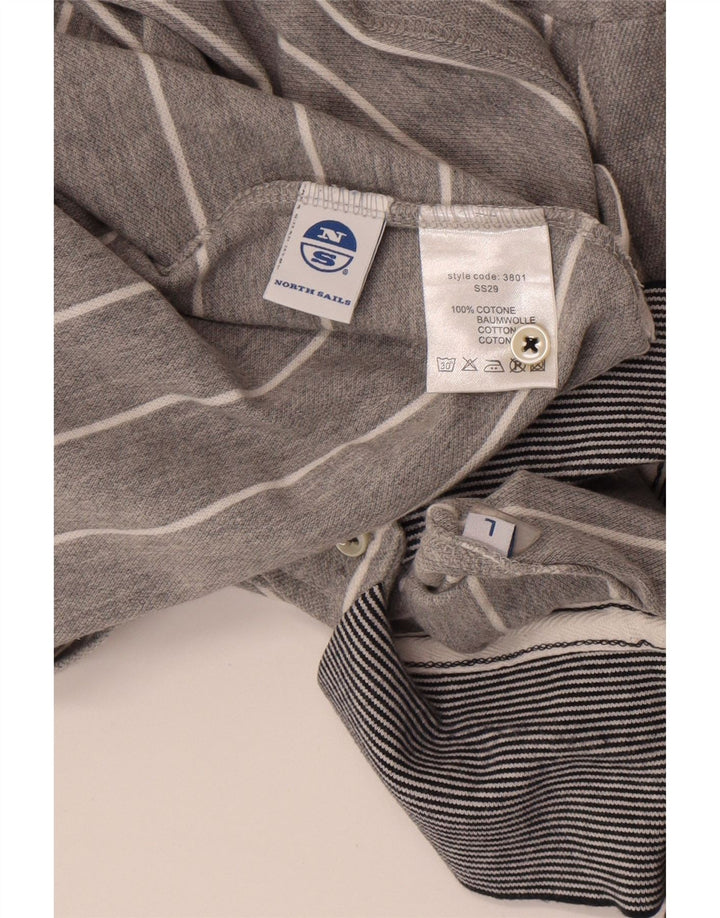 Polo North Sails Hombre De Algodón A Rayas Gris Grande