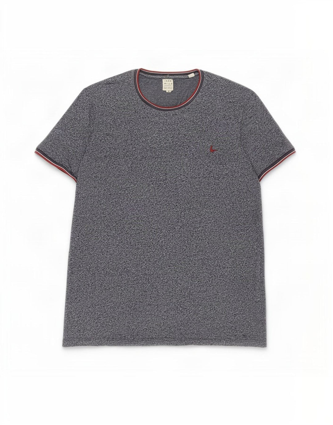 Camiseta Jack Wills para hombre Top mediano de algodón moteado en azul marino