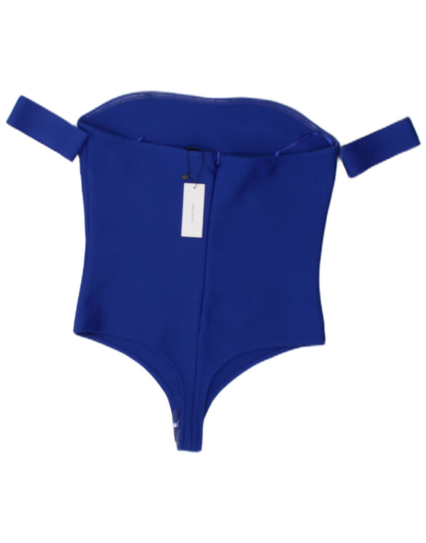 Karen Millen Body sin tirantes para mujer UK 44 Algodón azul grande