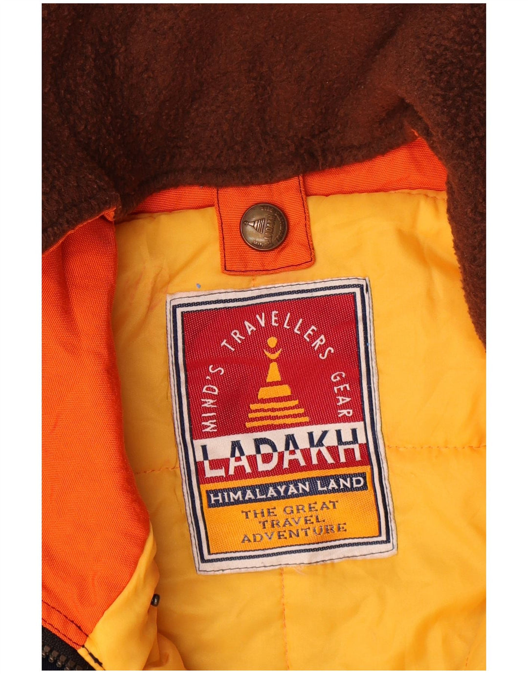 Ladakh Chaqueta de esquí con capucha para hombre UK 42 XL Naranja Colorblock