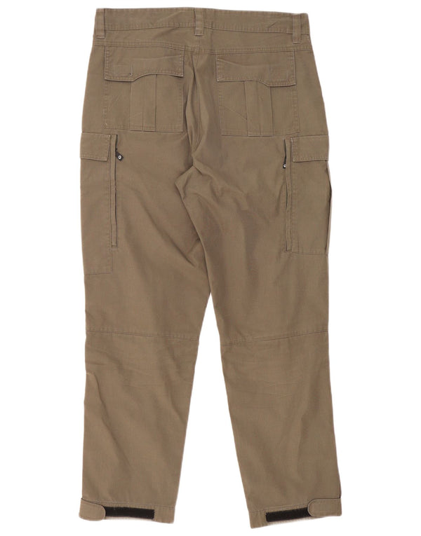 Jack Wolfskin Womens Straight Cargo Trousers Medium W30 L30 Khaki Polyester