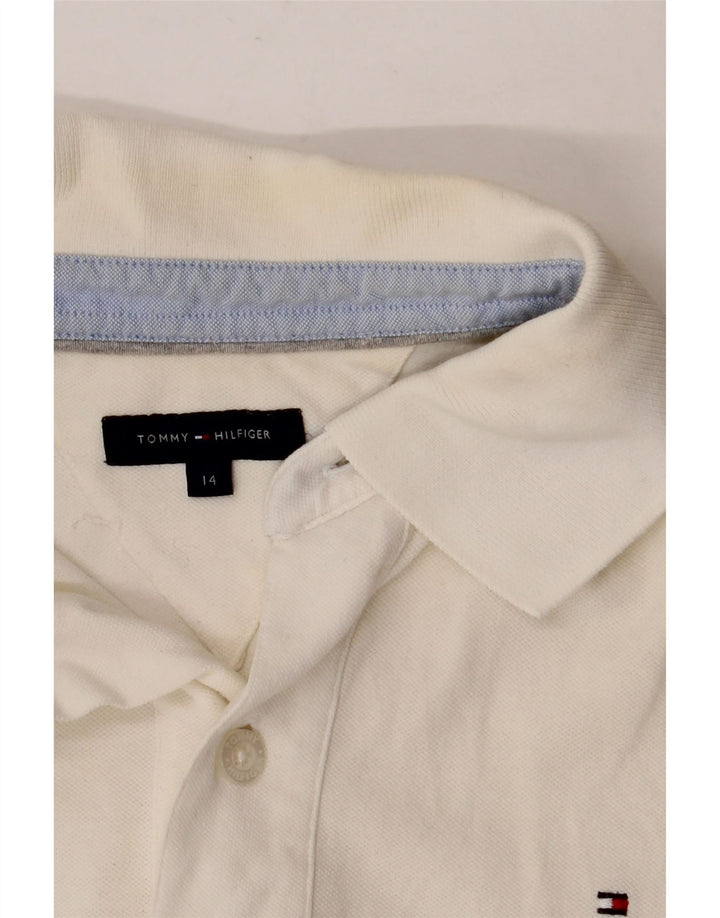 TOMMY HILFIGER Polo para niño 13-14 años Blanco