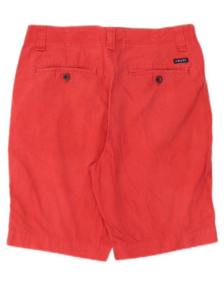 CHAPS Pantalones cortos chinos para hombre W30 Algodón rojo medio