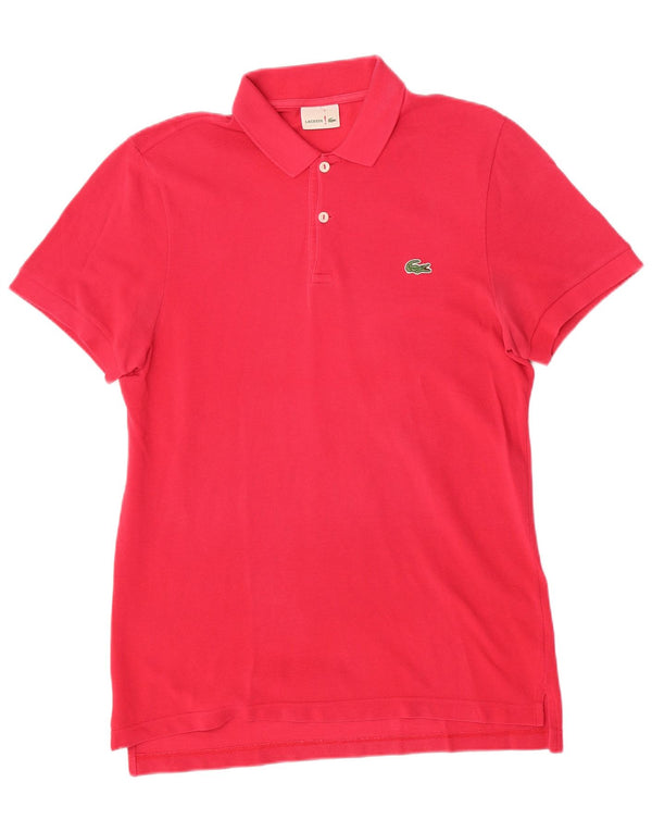 Polo Lacoste para hombre talla 3 pequeño algodón rosa
