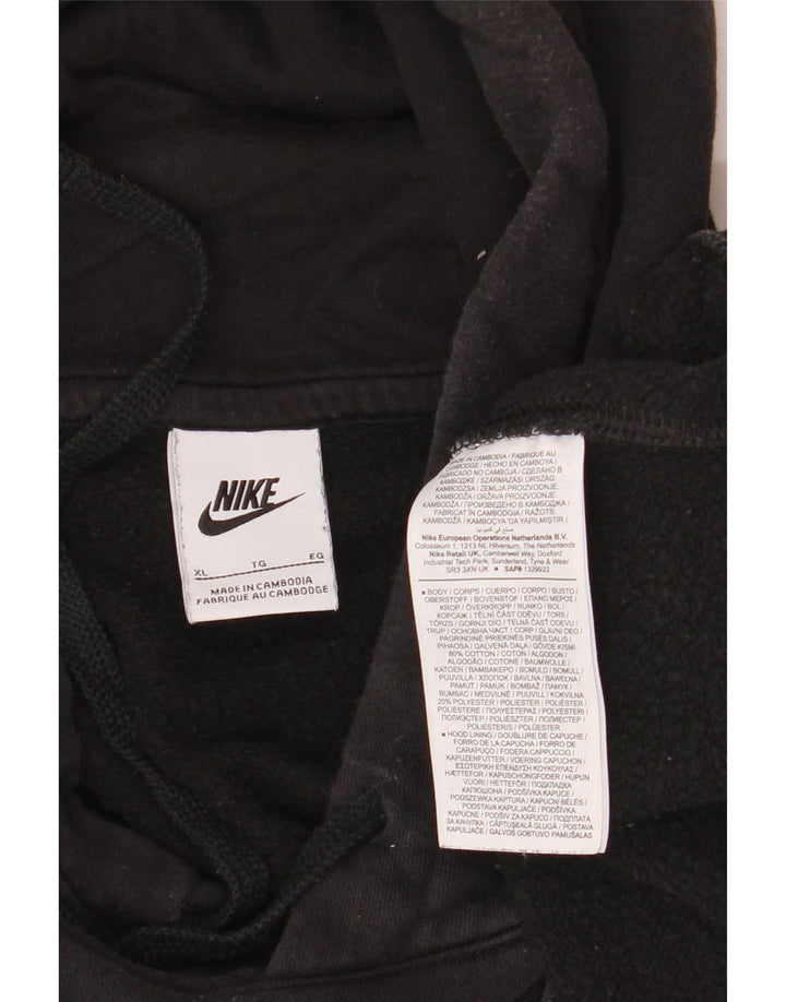 Nike - Sudadera con capucha para hombre, talla XL, algodón negro