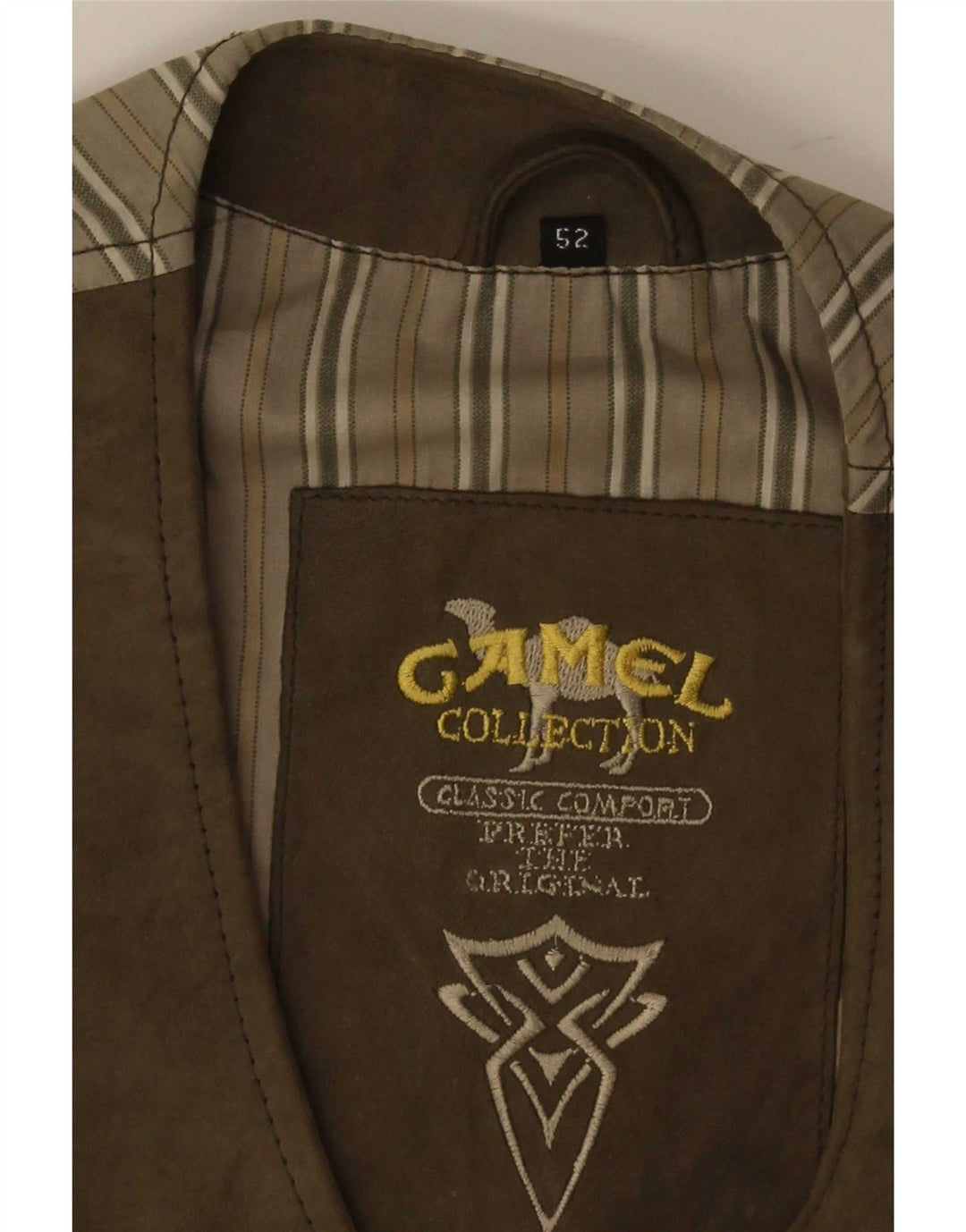 Camel Active Chaleco de ante para hombre IT 52 Marrón grande