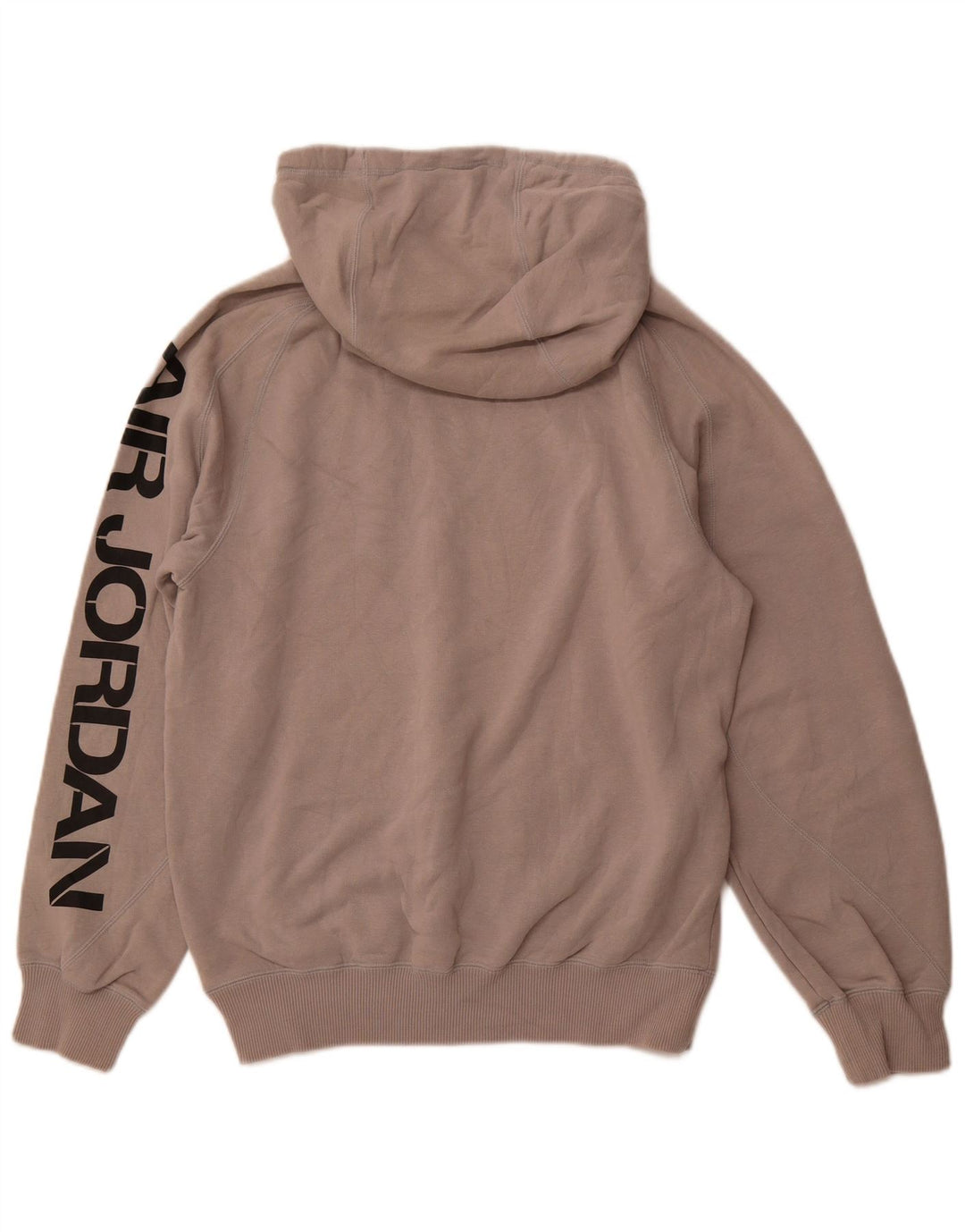 JORDAN Jersey con capucha gráfica para hombre pequeño algodón gris