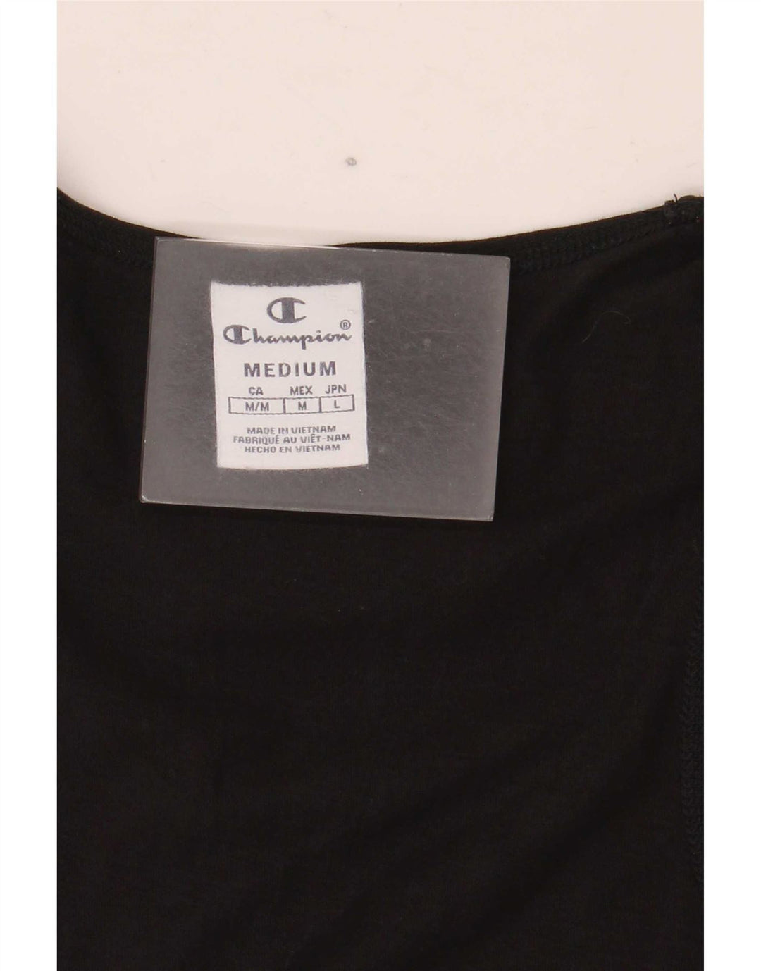Champion Camiseta sin mangas gráfica para mujer UK 12 Medium Black