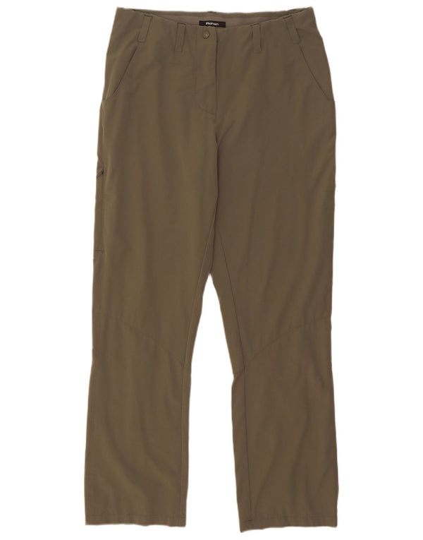 Rohan Pantalones casuales de senderismo para mujer UK 10 Small W30 L29 Caqui Poliamida