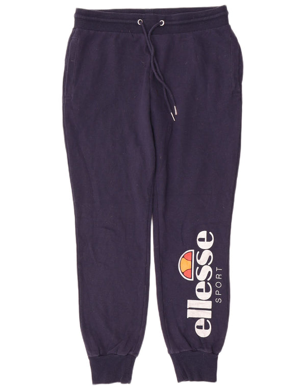 Ellesse Pantalones de chándal gráficos para mujer Joggers UK 42 Medium Azul marino