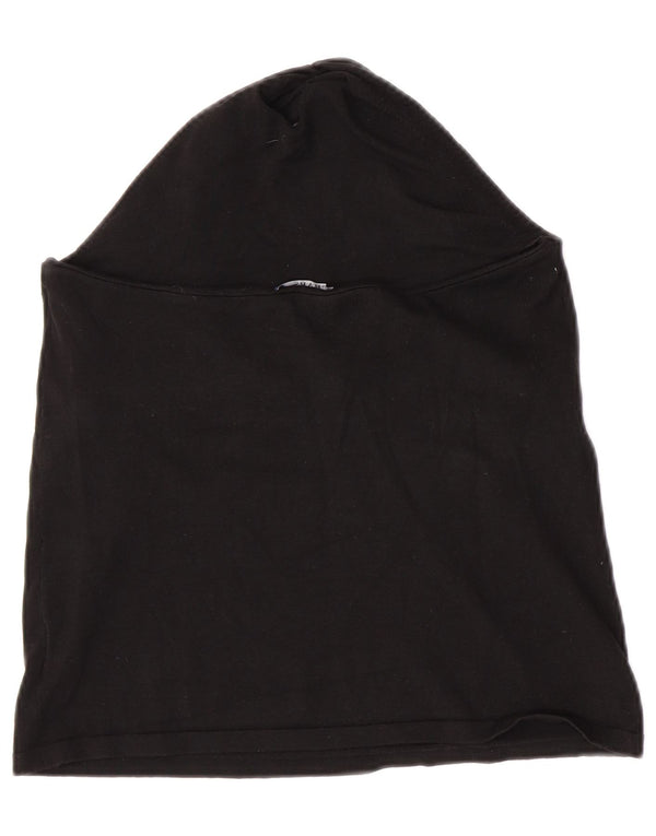 Chaps Mujer Crop Halter Top UK 40 Grande Seda Negra