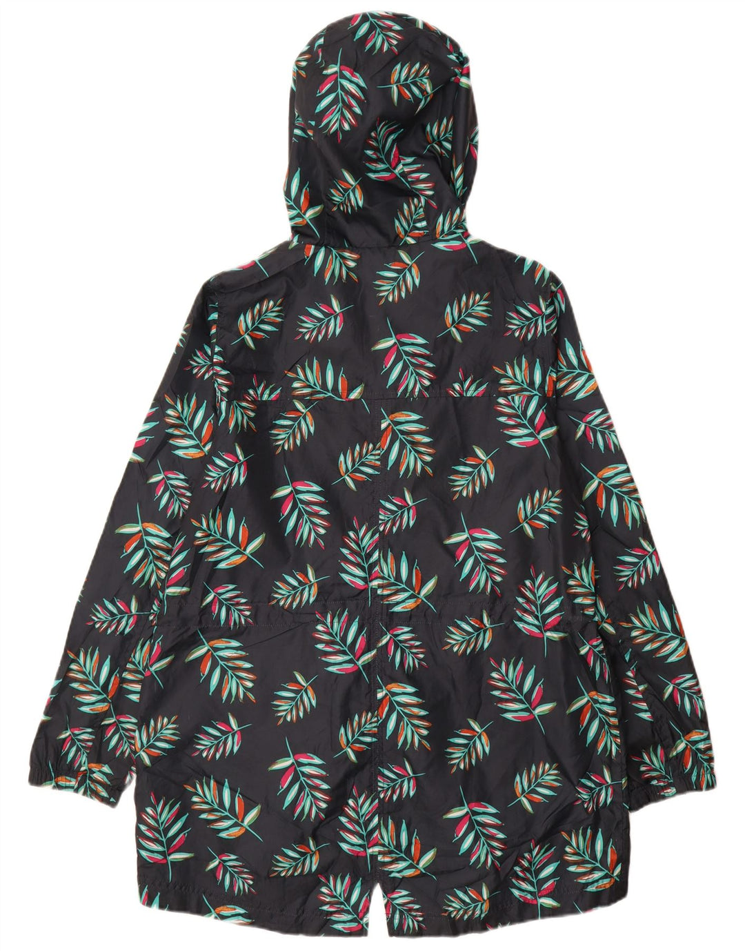 MARKS & SPENCER Chaqueta parka con capucha para mujer UK 40 Mediana Azul marino Floral