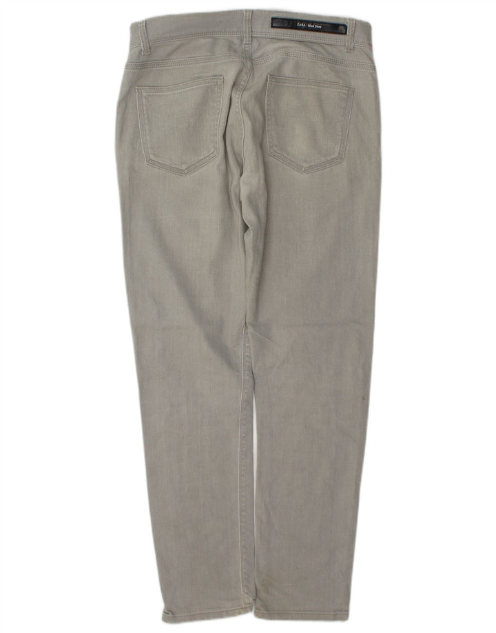 Zara Mens Slim Jeans EU 40 Medium W31 L30 Algodón Gris
