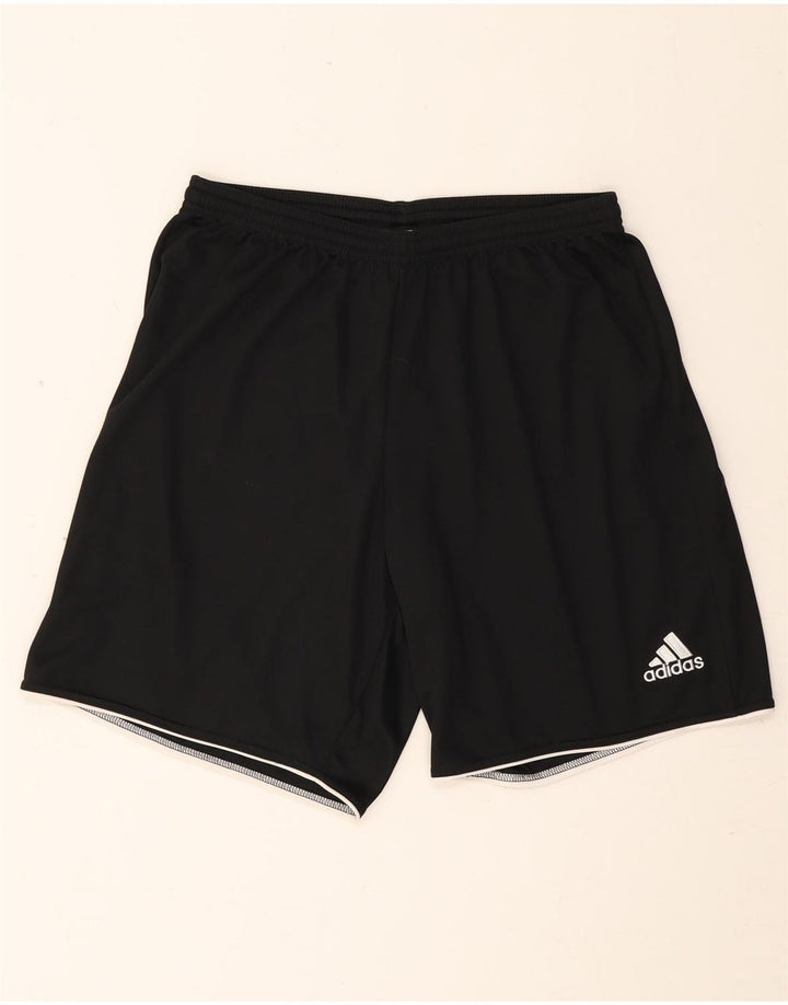 ADIDAS Pantalones cortos deportivos Climalite para hombre Poliéster negro grande