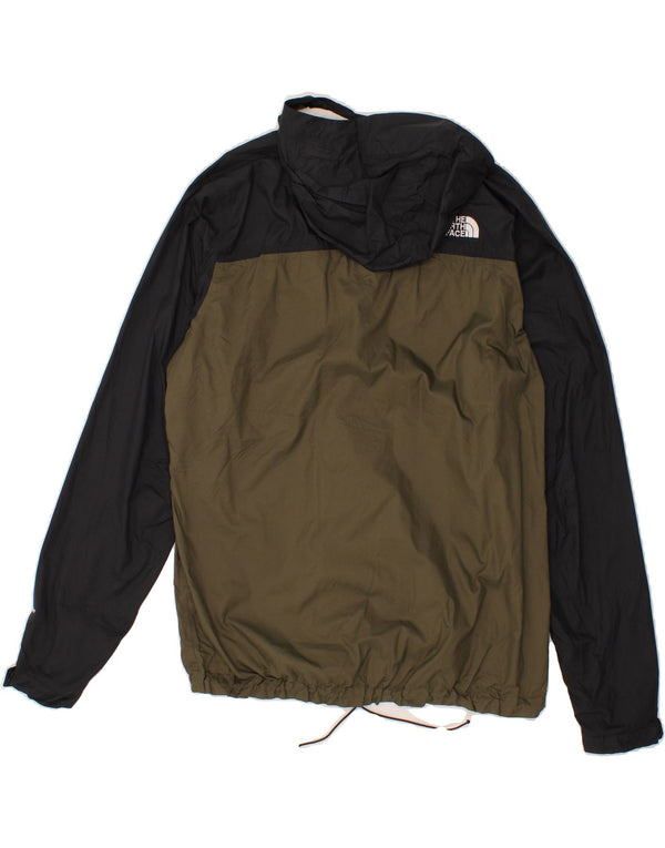 THE NORTH FACE Chaqueta impermeable con capucha para hombre UK 38 Medium Khaki Colourblock