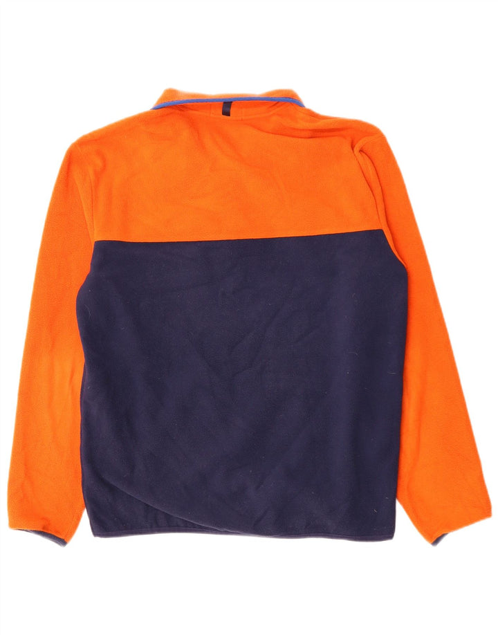 POLO RALPH LAUREN Jersey de forro polar con cuello y botones para hombre pequeño color naranja