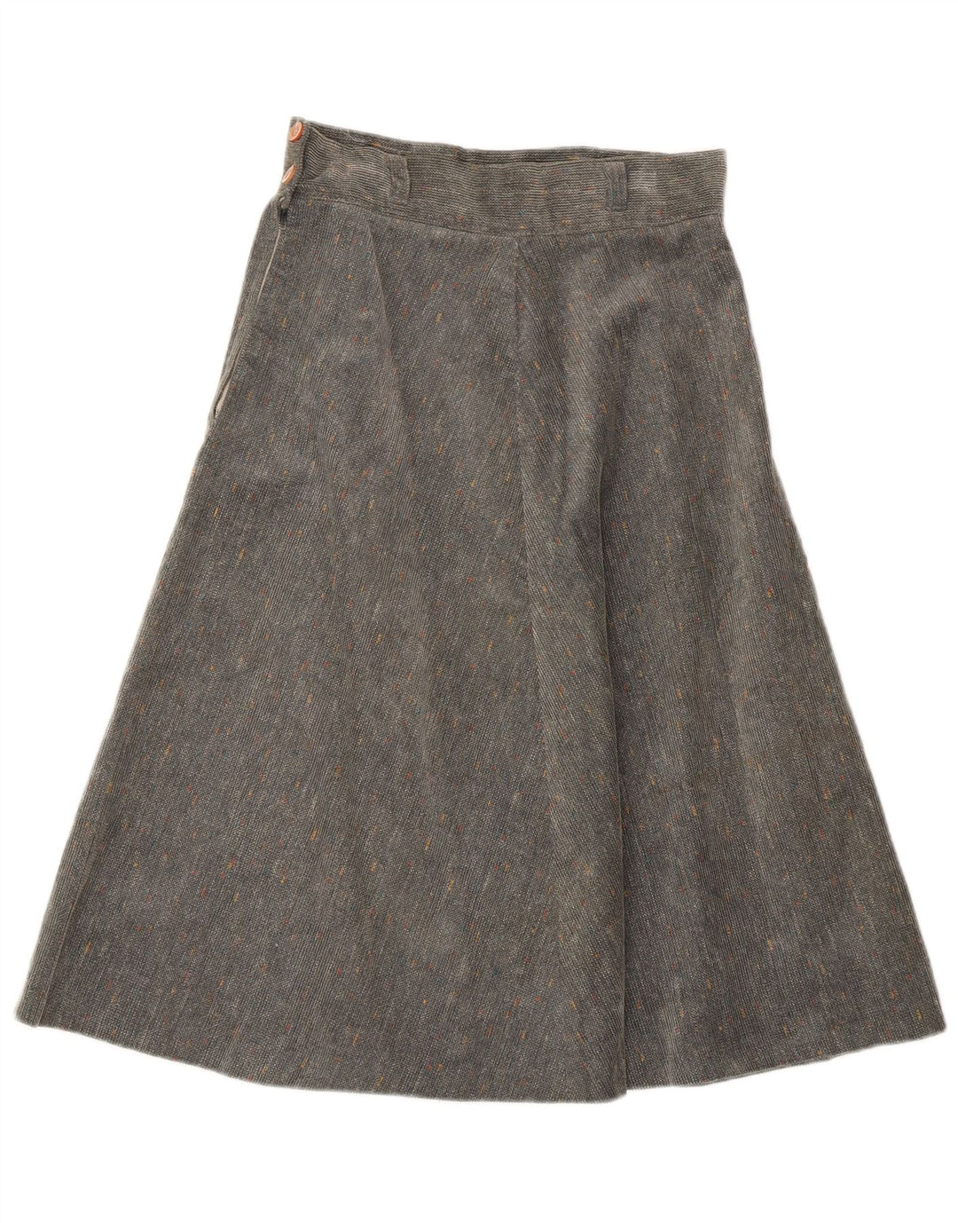 BRUGI Falda acampanada para mujer W28 Algodón moteado gris medio