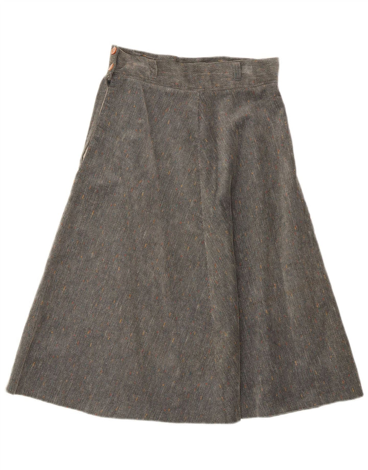 BRUGI Falda acampanada para mujer W28 Algodón moteado gris medio