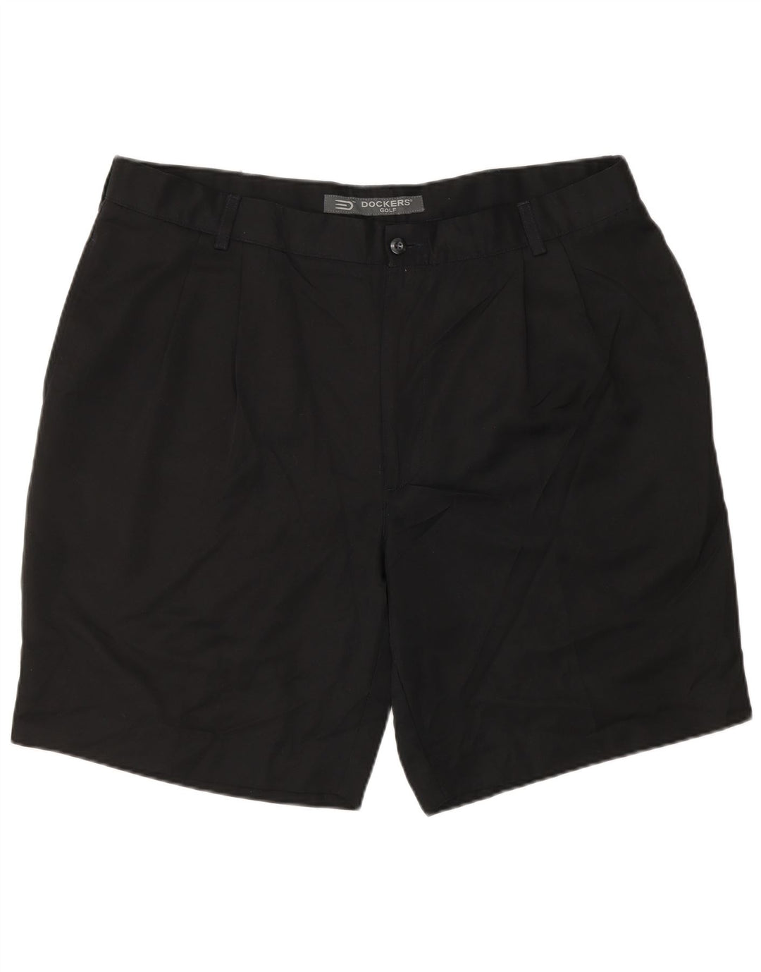 DOCKERS Pantalones cortos chinos con clavijas de golf para hombre W40 XL Poliéster negro