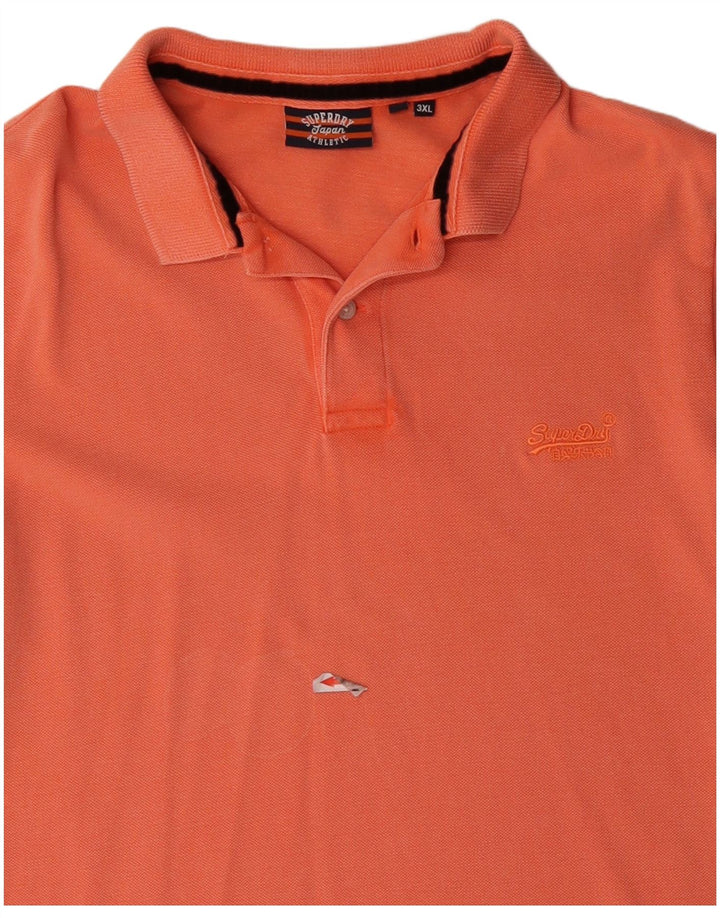 Superdry Polo para hombre 3XL Algodón naranja