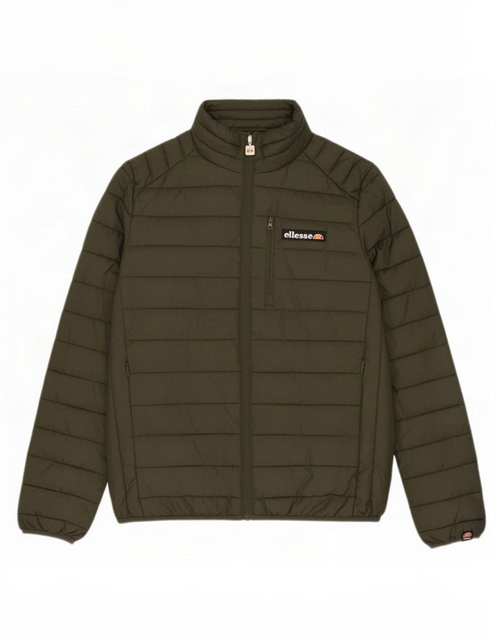 Ellesse Chaqueta acolchada para hombre UK 40 Large Caqui Poliéster