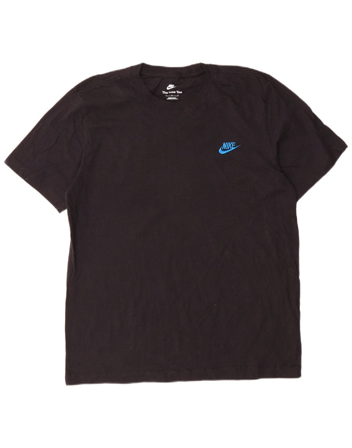 Nike - Camiseta para hombre, talla grande, color negro, algodón