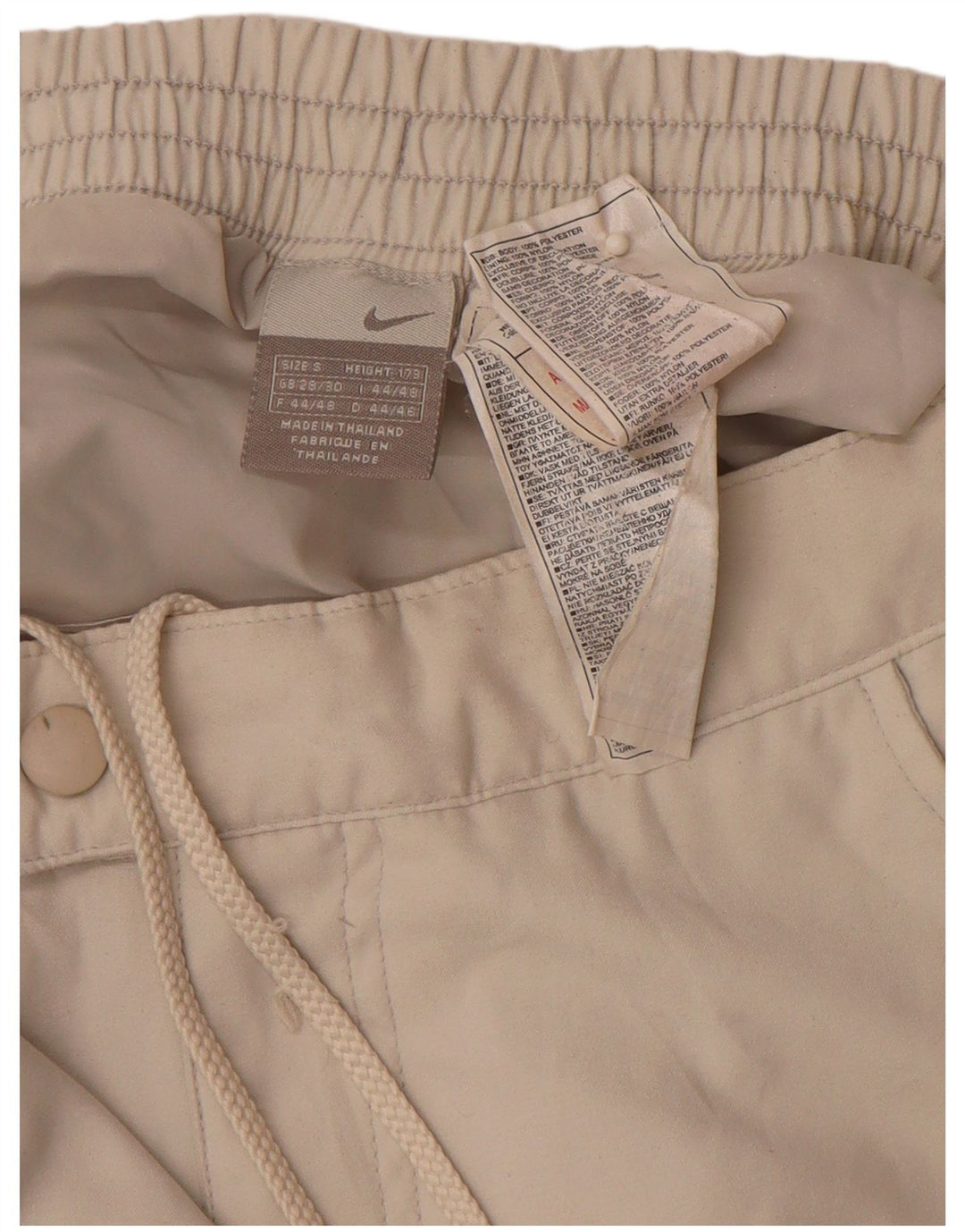 NIKE - Pantalón cortavientos recto para hombre, talla pequeña, W29 L30, color beige