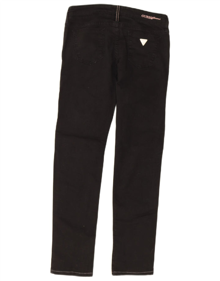 GUESS Vaqueros ajustados para mujer W26 L28 Algodón negro