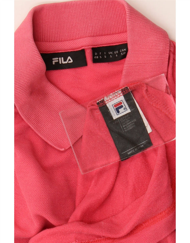 FILA Polo Hombre Pequeño Algodón Rosa