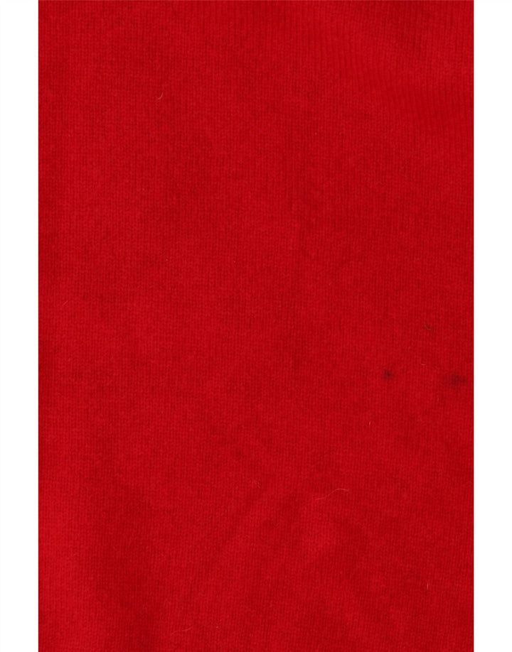 Pringle Hombre Gráfico Cuello Redondo Jersey Suéter XL Rojo Lana Nueva