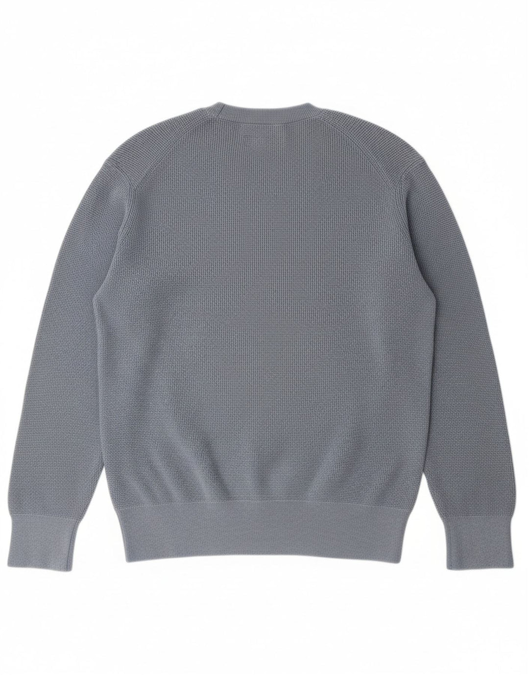 ALL SAINTS Jersey de cuello redondo para hombre de algodón azul medio
