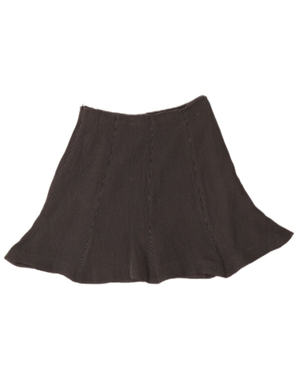 Emporio Armani Falda trompeta para mujer IT 40 Small W24 Black Check Classic