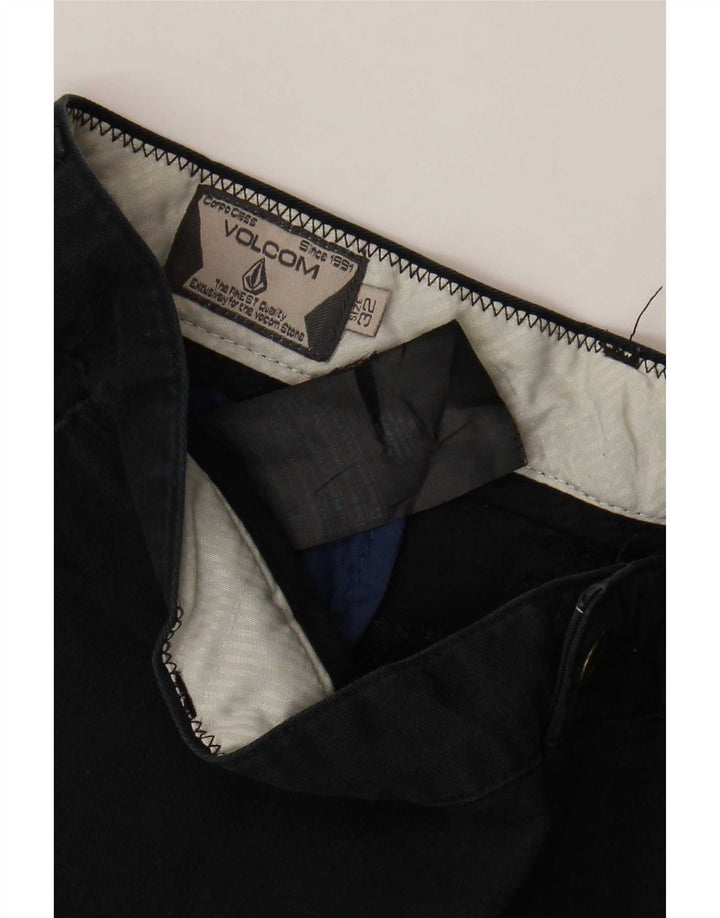 Pantalones cortos chinos Volcom para hombre W32 Algodón azul marino mediano